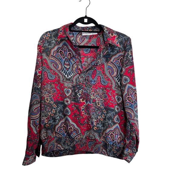 Alfred Dunner Petite Vintage Size 10 Floral Paisley Elastic Waist 2-Piece Skirt - Picture 3 of 12